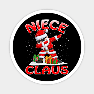 Niece Santa Claus Christmas Matching Costume Magnet